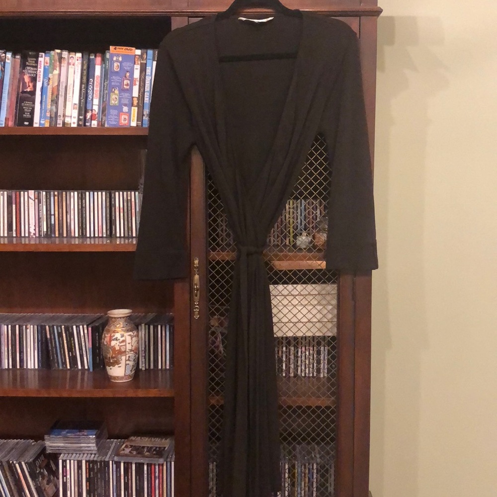 Diane Von Furstenberg brown wrap dress 12 DVF